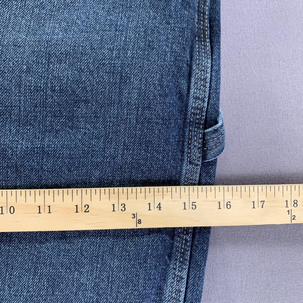 Wrangler Rugged Wear Jeans Mens 42x34 (Fits 40x28) Blue Carpenter Workwear Denim - Picture 12 of 14
